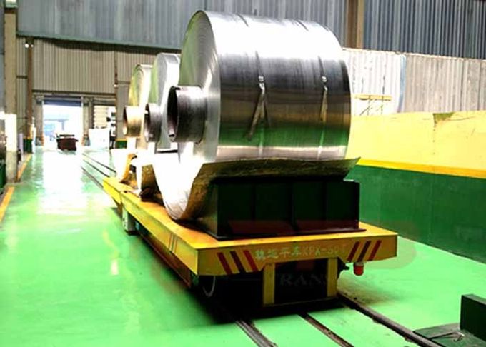 Le chariot en acier à transport ferroviaire de bobine de charge lourde industrielle pour l'usine en aluminium s'appliquent