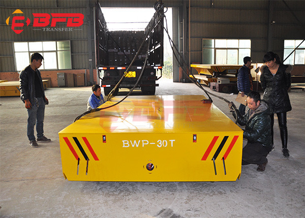 Système de chariot de 30 Ton Motorised Flat Bed Transport pour la manipulation de tuyau en métal