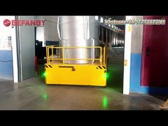 Chariot de transfert sans rail adapté aux besoins du client de 10 tonnes, chariots de transfert intelligents avec utilisation en usine