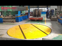 Plateau tournant orientable motorisé à 360 degrés, rail transversal appliquant le chariot de transfert de plateau tournant