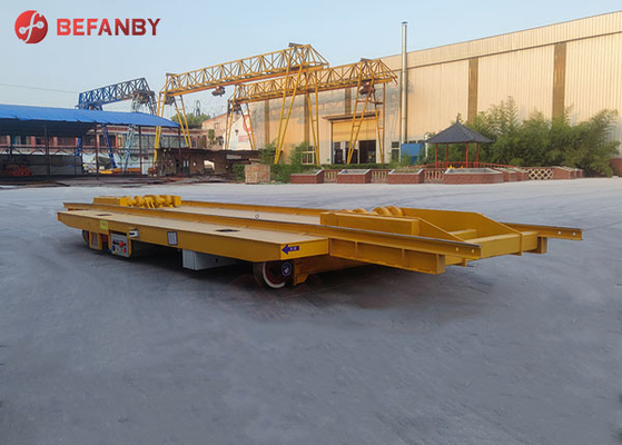 Customized Aluminium Plant Electrical DC Motor Rail Transfer Cart