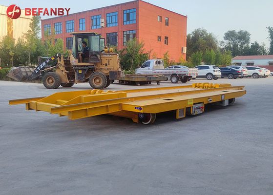 Customized Aluminium Plant Electrical DC Motor Rail Transfer Cart