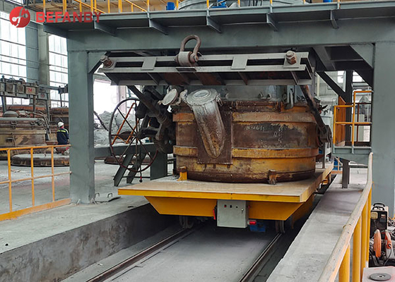 Curved Track Rail power Platform Transfer Trolley 2 Ton