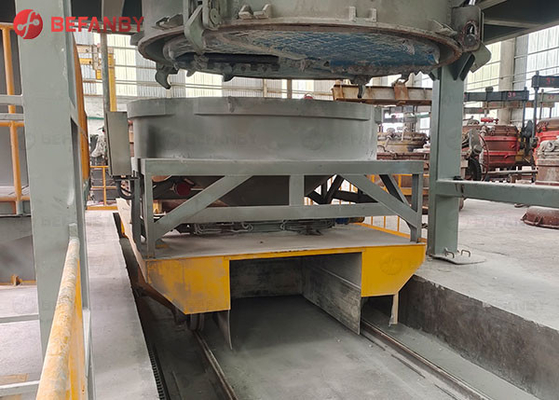 Curved Track Rail power Platform Transfer Trolley 2 Ton
