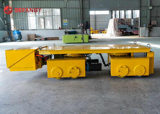 Customized Gearmotor Rail Transfer Trolley Battery Powered 10 Tons