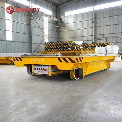 Customized Aluminium Plant Electrical DC Motor Rail Transfer Cart