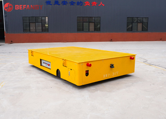 Large Capacity Steel Plant Battery Trackless Transfer Trolley