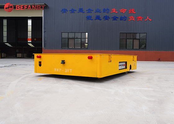 Large Capacity Steel Plant Battery Trackless Transfer Trolley