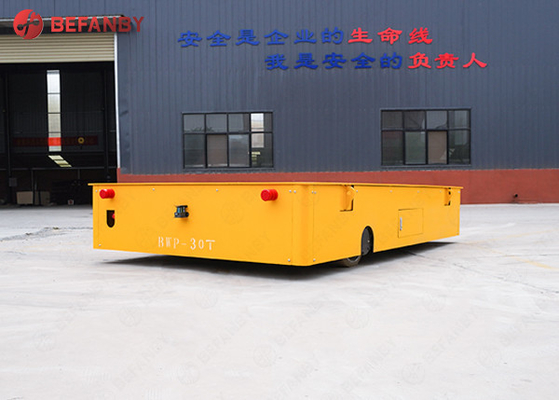 Large Capacity Steel Plant Battery Trackless Transfer Trolley