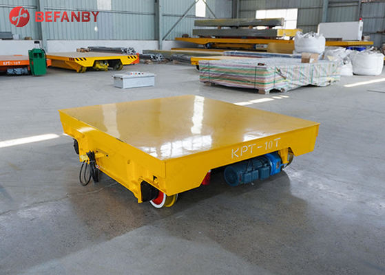 Cast Steel Wheels Cable Reels Track Transfer Carts With 20 Tons Load Capacity
