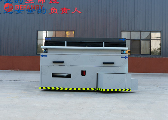 Large Capacity Battery Lift Trackless Transfer Carts / trolley