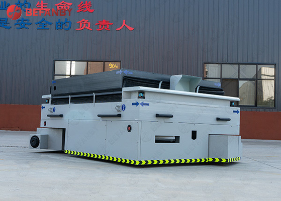 Large Capacity Battery Lift Trackless Transfer Carts / trolley