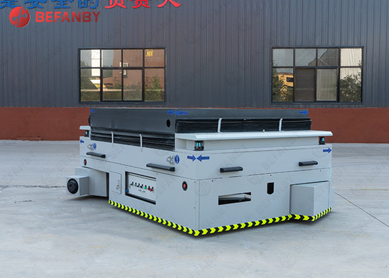 Large Capacity Battery Lift Trackless Transfer Carts / trolley