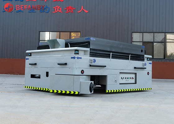 Large Capacity Battery Lift Trackless Transfer Carts / trolley