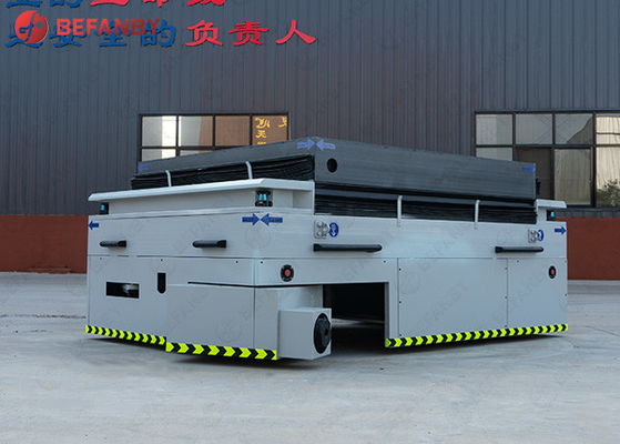 Large Capacity Battery Lift Trackless Transfer Carts / trolley