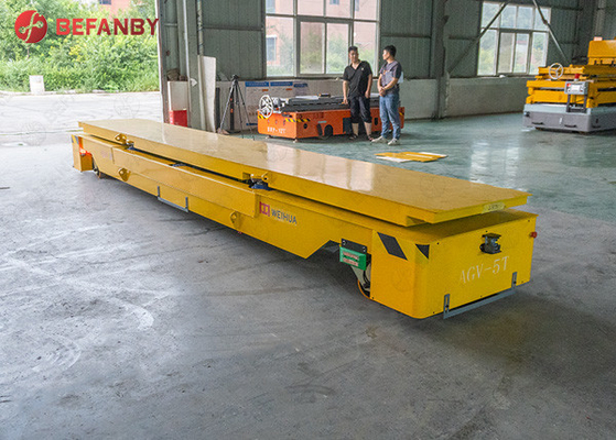 Vehicle Handling 20m/Min Q235 Trackless Transfer Cart