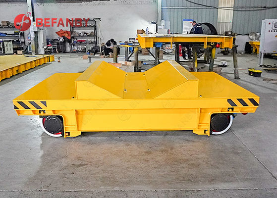 Easy Operation Factory Use with V Frame Device Rail Transfer Cart