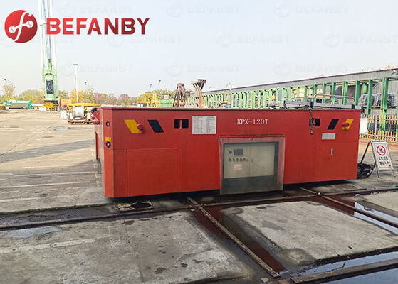 Battery Operated Rail Transfer Cart with Vertical And Horizontal Movement and Customized Load Capacity