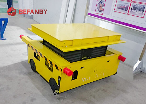 3 Ton Capacity Battery RGV Transfer Cart With Lift Control for Heavy Industry