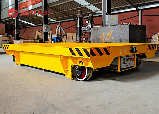 Steerable Battery Operated Trackless Transfer Cart with Customized Load Capacity and Steel Frame