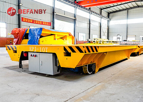 10t Capacity Electrical Rail Transfer Vehicle For Machine Factory