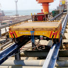 Wagon On Tracks Motorized Industrial Carts , Rail Transfer Bogie With Slope