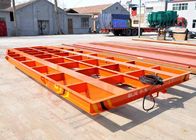 5T Towed cable power steel structure low bed rail cart for blasting room