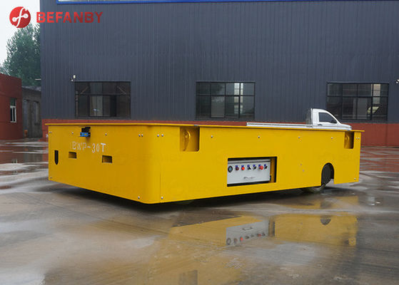 Chariot de transfert sans rail à batterie d'usine à fonctionnement flexible de 18 tonnes