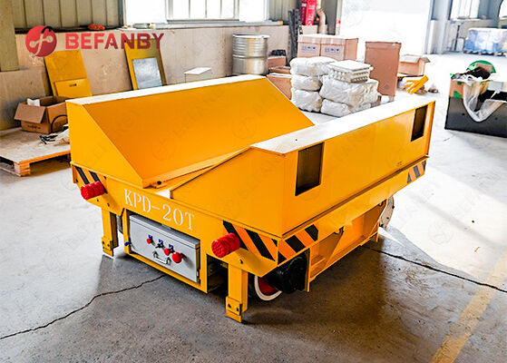 20T Trolley de transfert de bobine à actionnement ferroviaire pour le renforcement et la protection