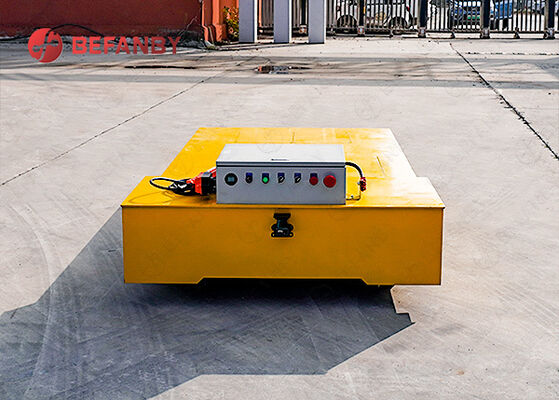 10T Load Capacity PU Wheels Trackless Transfer Cart With Smart Electrical Box for Industrial Material Handling