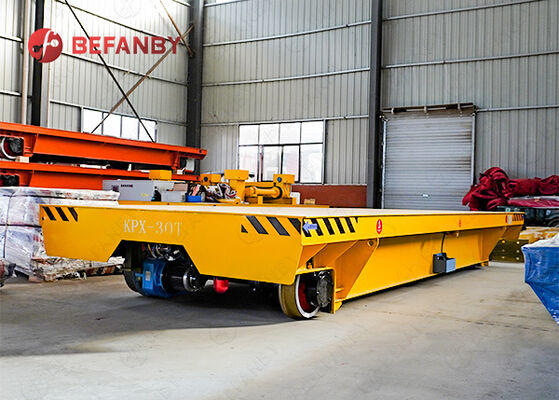 Chariot de transfert de rails à batterie 30T pour usine de manutention de matériaux