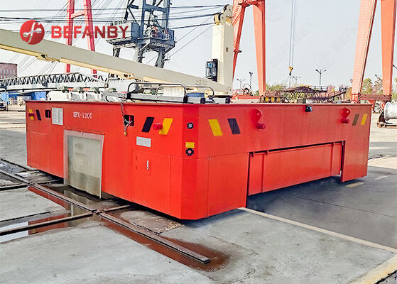 Chariot de transfert ferroviaire à batterie de 120 tonnes pour mouvements horizontaux et verticaux