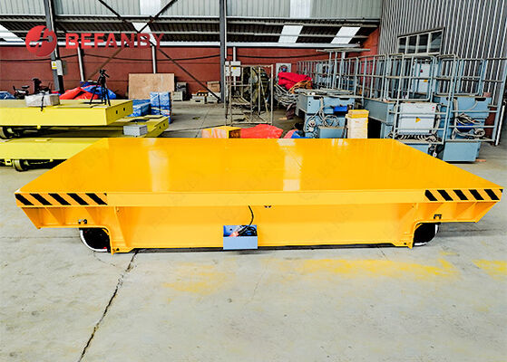 Heavy Load 20 Ton Rail Transfer Cart With Customized Cast Reel Wheel
