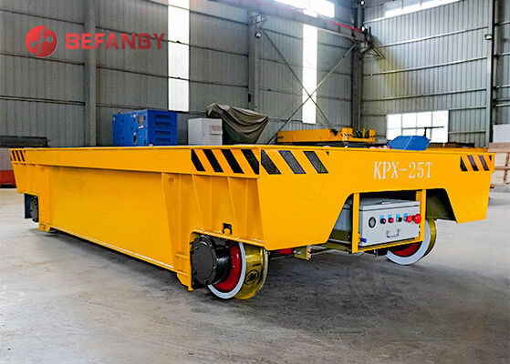 25 tonnes de chariot de transfert ferroviaire fonctionnant à la batterie avec une construction en acier haute résistance
