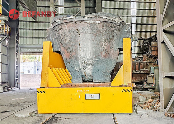 Capacité de 60 tonnes de chariot de transfert de cuve pour la grande usine de cuve en acier