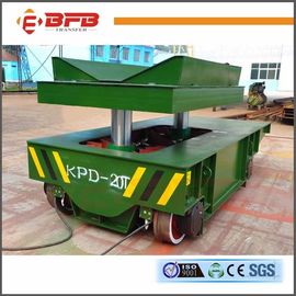 Conducting Rails Hydraulic Lift Table Cart , Q235 Industrial Handling Equipment