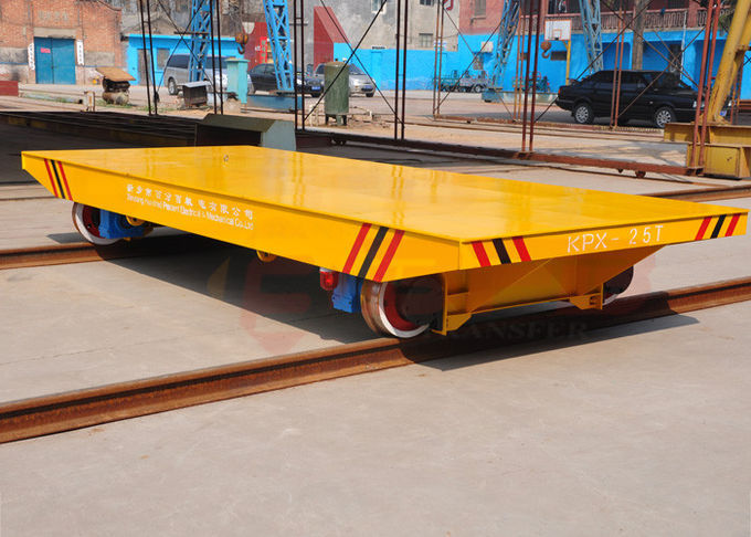 L'usine en acier appliquent le chariot à lit de transport de métallurgie sur le chemin de fer
