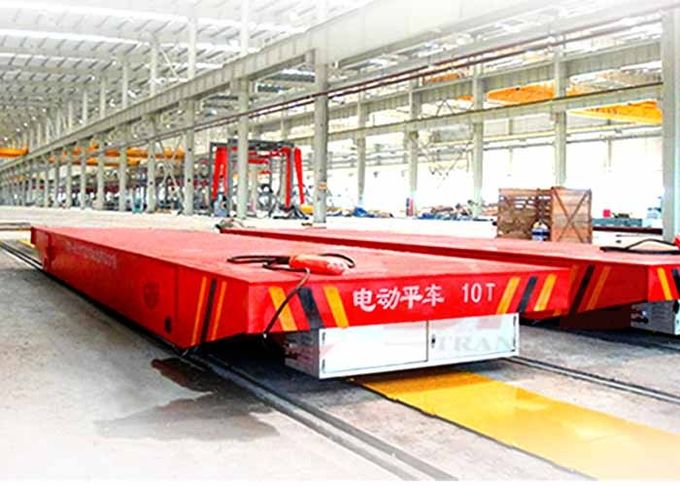  L'usine en acier appliquent le chariot à lit de transport de métallurgie sur le chemin de fer