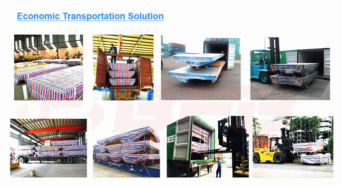 Transfert industriel de grands chariots à piles de Tableau, chariot motorisé flexible à transfert sur des voies ferrées