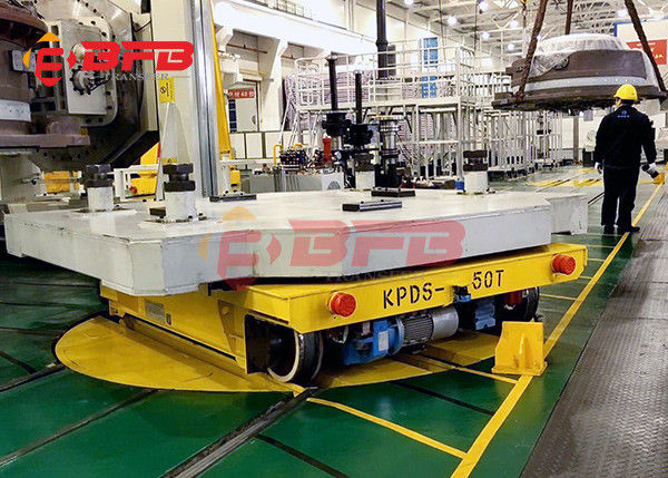 Rail croisé de rotation libre d'industrie de 360 degrés appliquant le mouvement de chariot de transfert de plaque tournante sur des rails